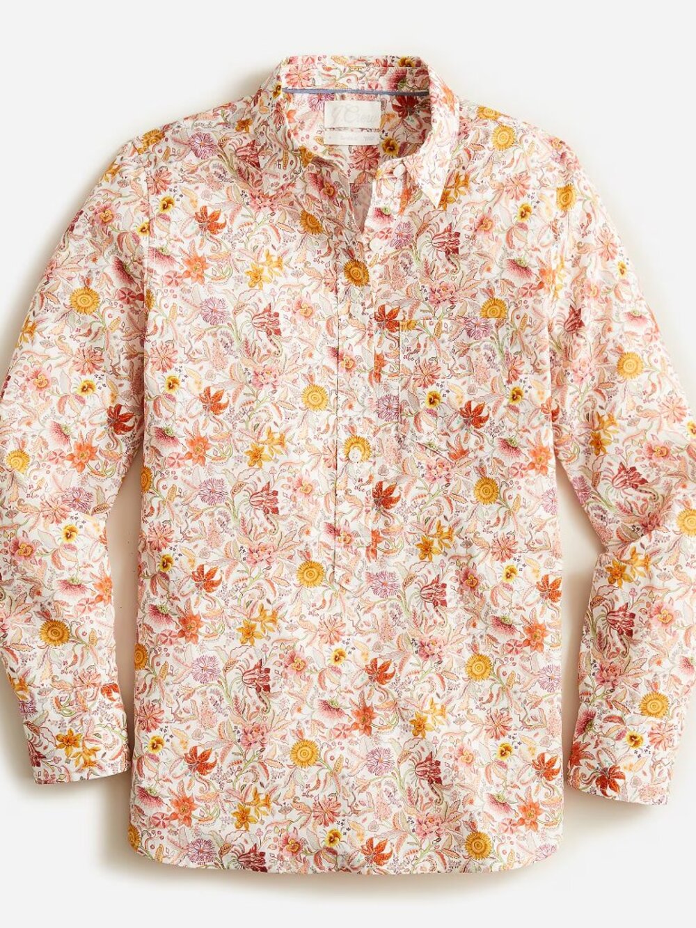 JCrew Classic-fit organic cotton popover in Liberty